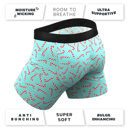 The Peppermint Pimp Canes | Candy Cane Ball Hammock® Pouch Underwear
