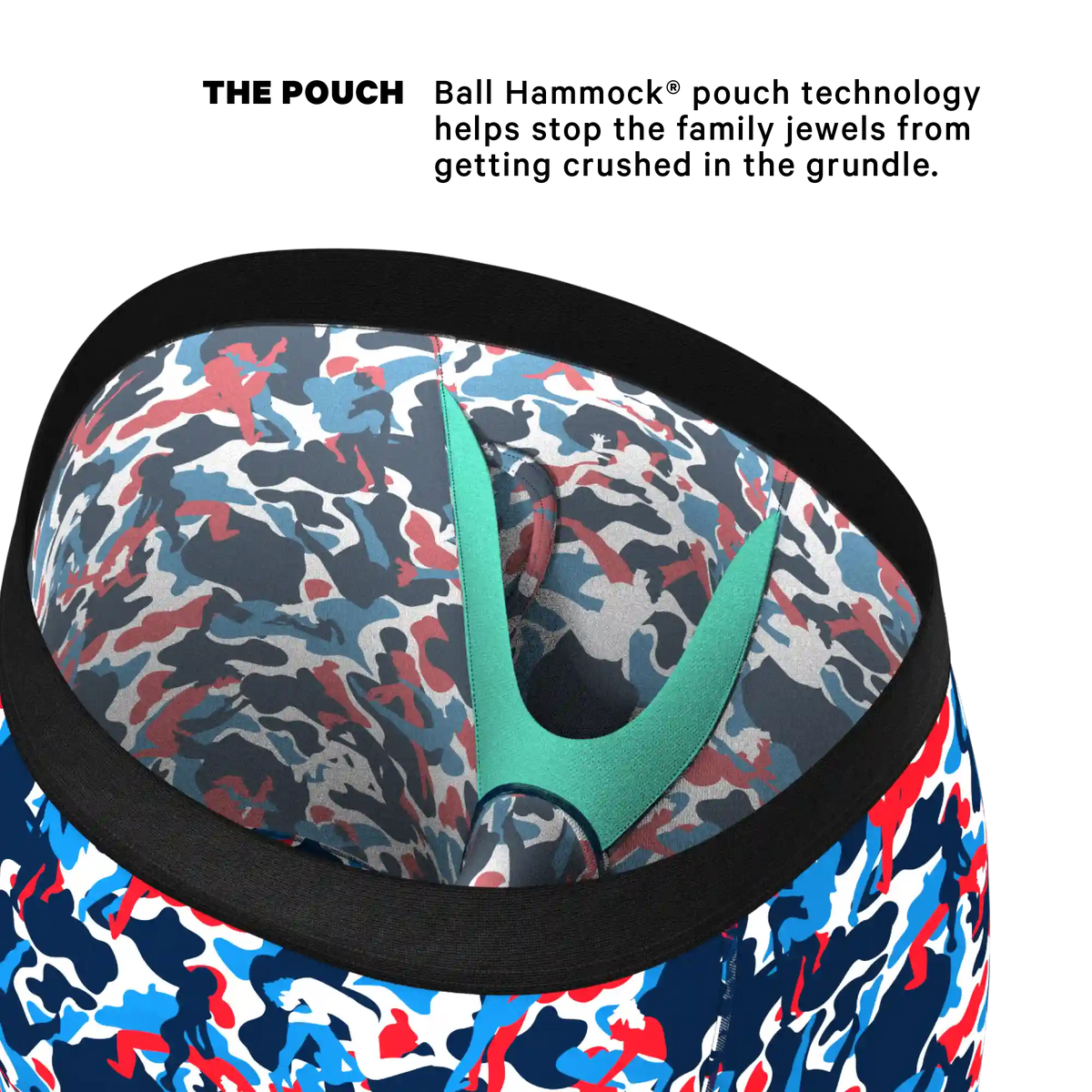 The Grand Finale | USA Camouflage Ball Hammock® Boxer - Long Leg