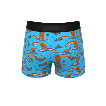 The Bear | Bear and Otter Rainbow Ball Hammock® Pouch Trunks Underwear