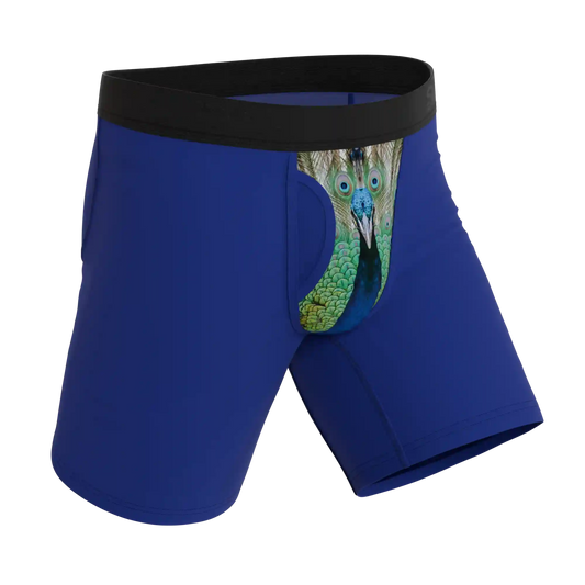 The Fancy Feather | Peacock Ball Hammock® Boxer - Long Leg