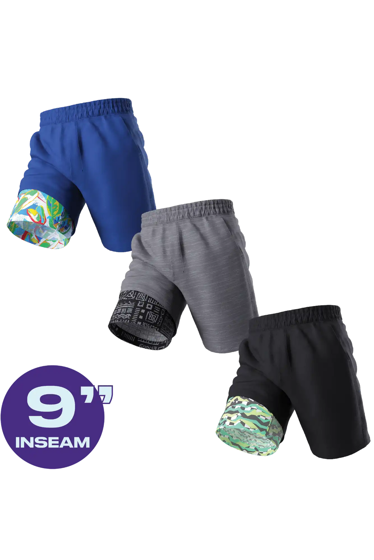 The Spring Drop | Ball Hammock® 9 Inch Athletic Shorts 3 Pack