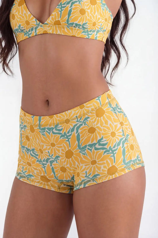 The June Bug | Sunflower Modal Boyshort Underwear