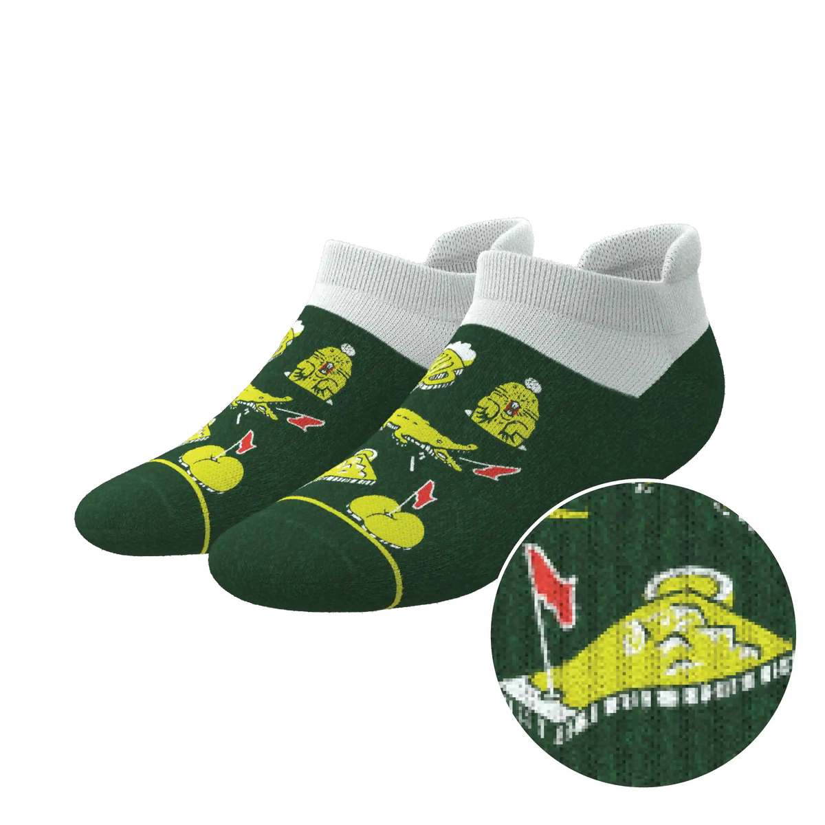 The 19th Hole | Golf Tournament Holes Heel Hammock™ Ankle Socks