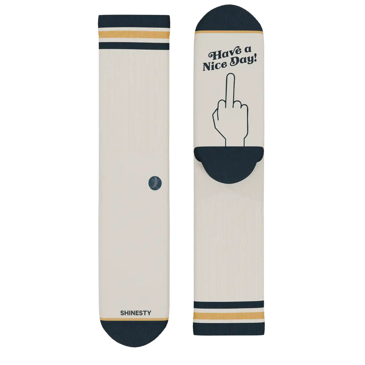 The Friendly Fire | Middle Finger Heel Hammock™ Crew Socks