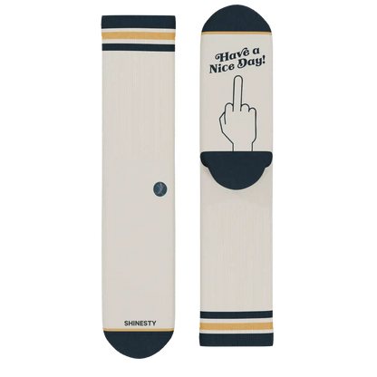 The Friendly Fire | Middle Finger Heel Hammock™ Crew Socks
