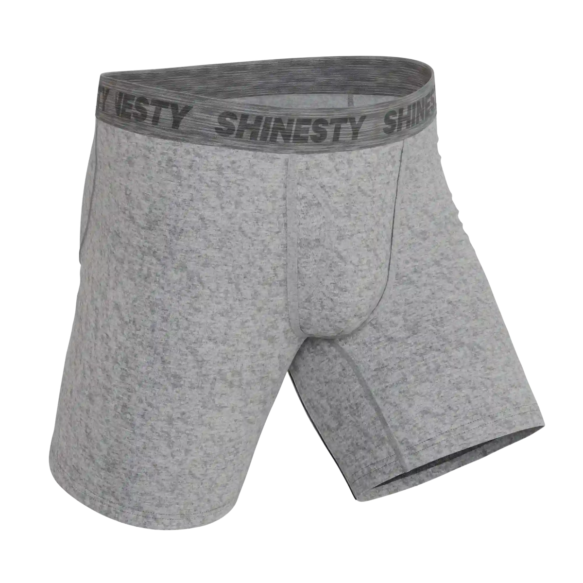 The Flintstone | Heather Grey and Black Ball Hammock® Boxer - Long Leg