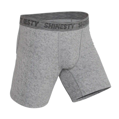 The Flintstone | Heather Grey and Black Ball Hammock® Boxer - Long Leg