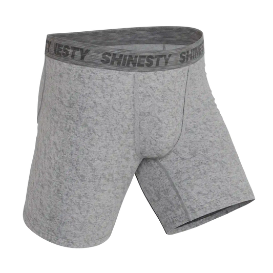 The Flintstone | Heather Grey and Black Ball Hammock® Boxer - Long Leg