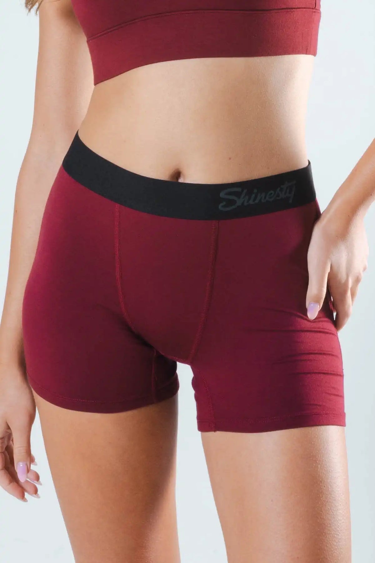 The Sommelier | Burgundy Women’s Boxers