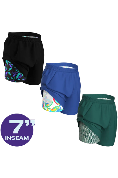 The Laps | Ball Hammock® 7 Inch Athletic Shorts 3 Pack