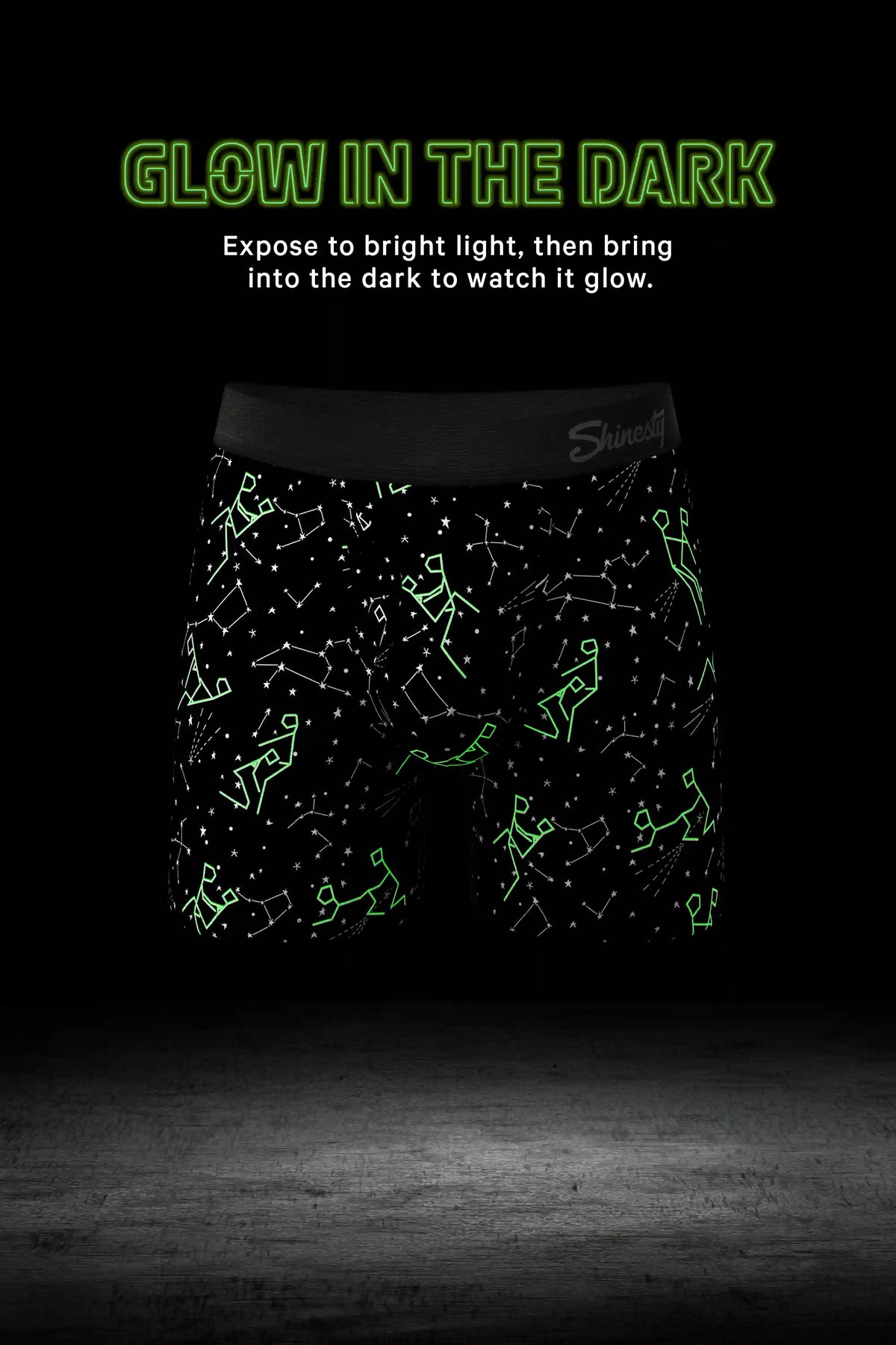 The Big Bang | Glow In The Dark Constellation Ball Hammock® Pouch Underwear With Fly