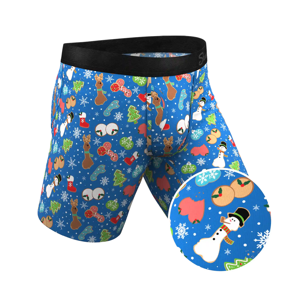 The Baked Goodies | Christmas Cookies Ball Hammock® Boxer - Long Leg