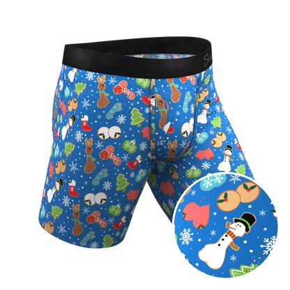 The Baked Goodies | Christmas Cookies Ball Hammock® Boxer - Long Leg