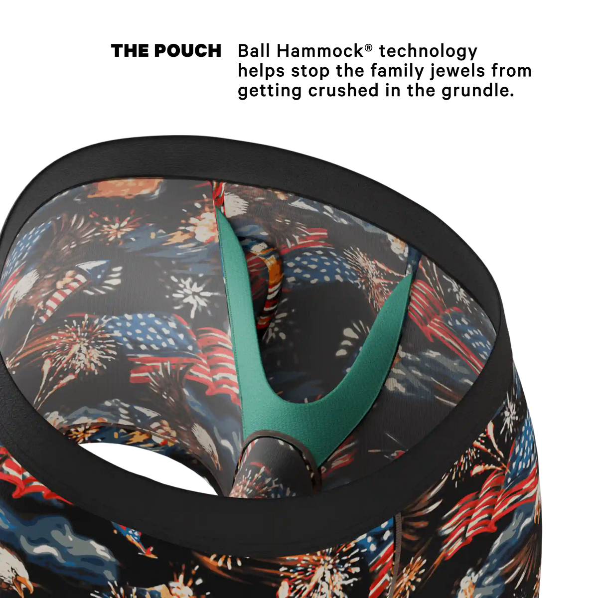 The Declaration | Americana Eagles Ball Hammock® Pouch Underwear With Fly