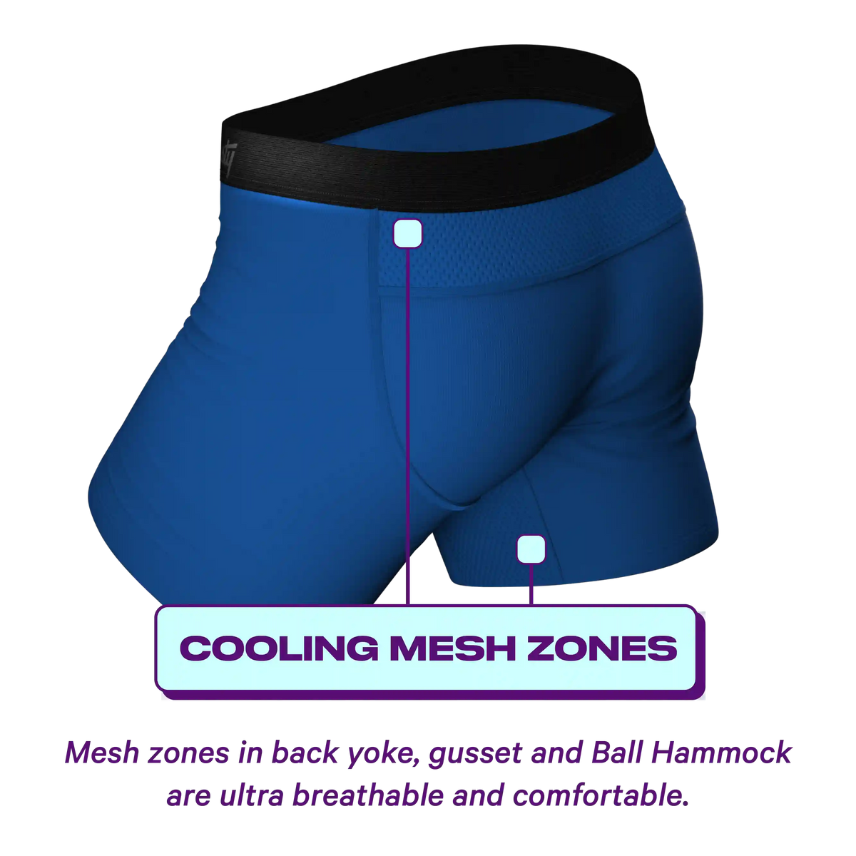 The Hurricane | Blue paradICE™ Cooling Ball Hammock® Underwear