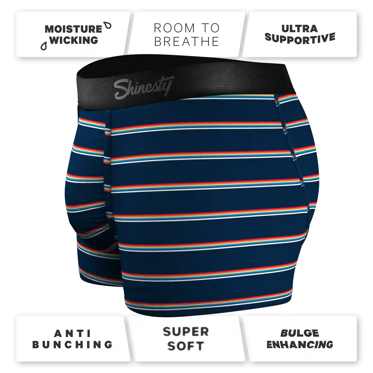 The Routine | Navy Stripe Ball Hammock® Pouch Trunks Underwear