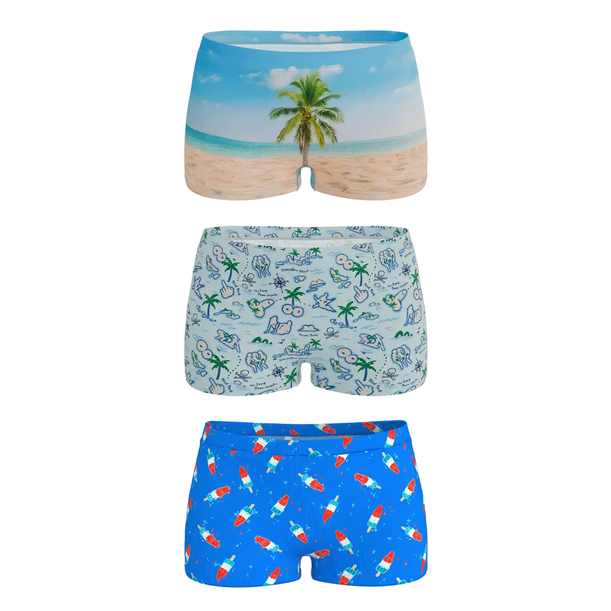 The Women Summer Essentials | Boyshort Underwear 3 Pack