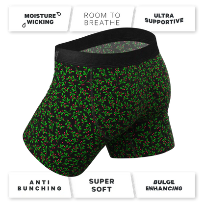 The Kiss Me There | Mistletoe Ball Hammock® Pouch Underwear