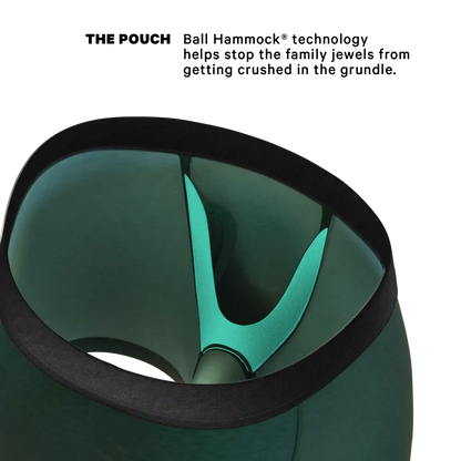 The Tree Falls | Forest Green Ball Hammock® Boxer - Long Leg