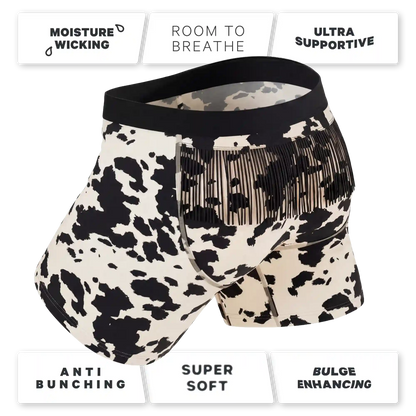 The Graze Escape | Cow Hide Fringe Ball Hammock® Pouch Underwear