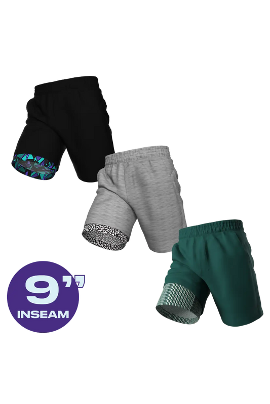 The PR | Ball Hammock® 9 Inch Athletic Shorts 3 Pack