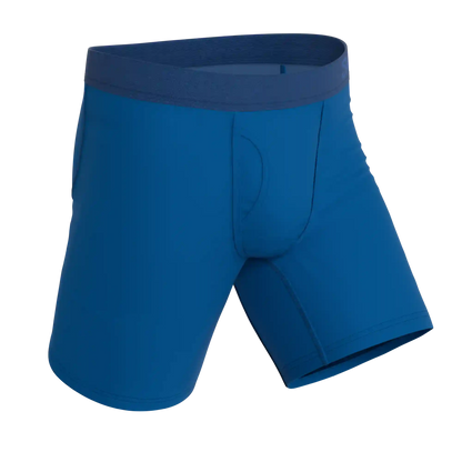 The Skydiver | Ocean Blue Ball Hammock® Boxer - Long Leg