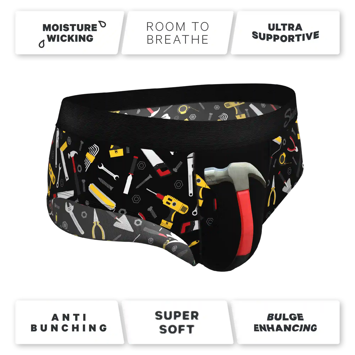 The Tool Belt | Hammer and Tools Ball Hammock® Pouch Underwear Briefs