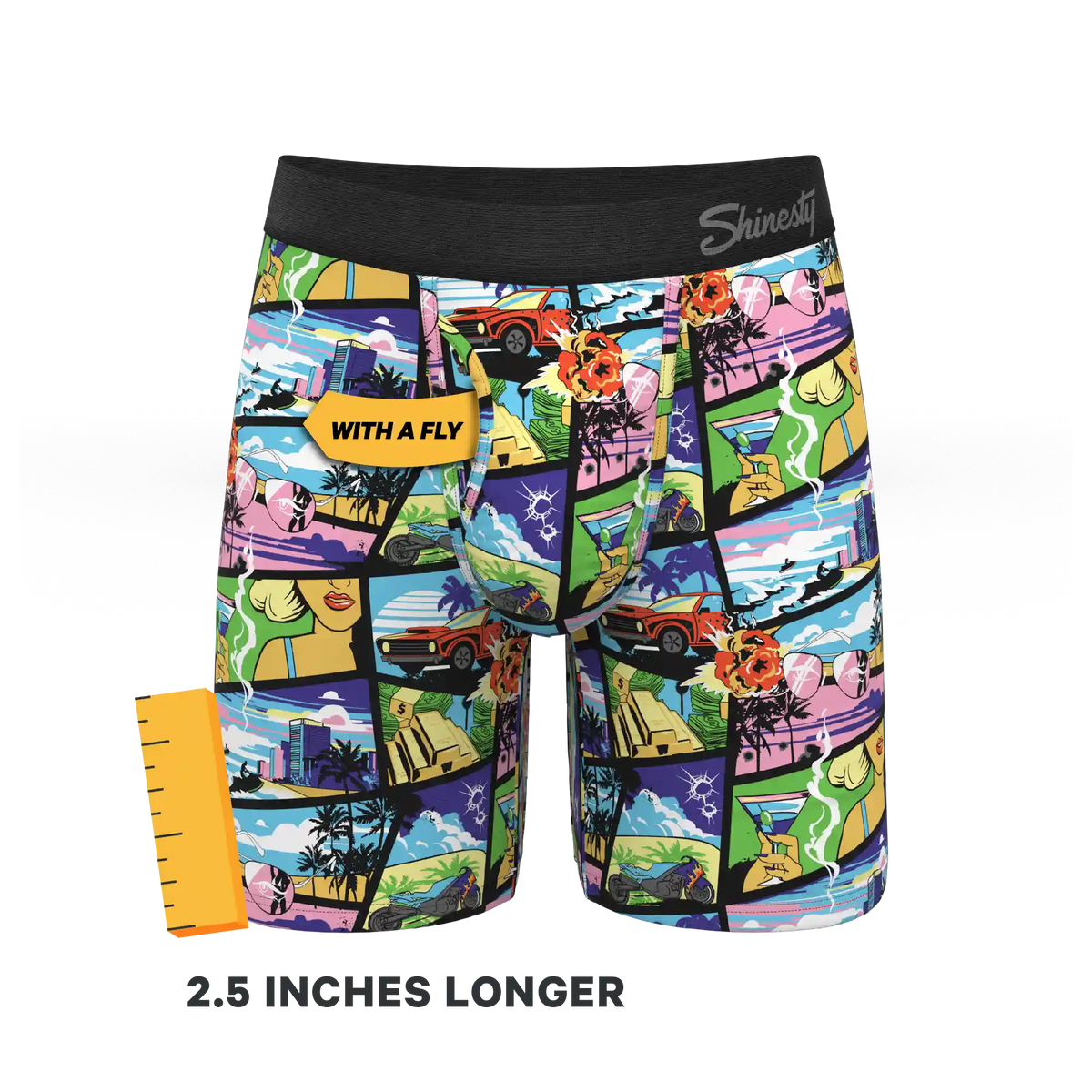 The Gas Pedal | Pop Art Ball Hammock® Boxer - Long Leg