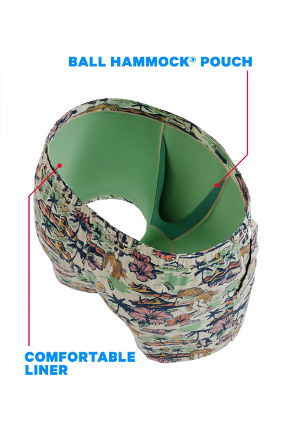 The Come Monday | Shinesty x Margaritaville® Ball Hammock® Pouch 8" Swim Trunks