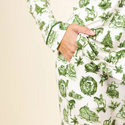 The Western Wonderland | Western Toile SleepDeep™ Women’s Long Sleeve Pajama Set