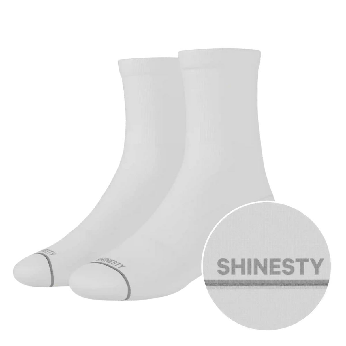 The Blizzard | Plain White Heel Hammock™ Quarter Crew Socks