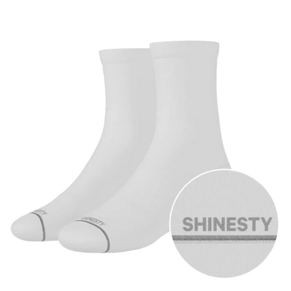 The Blizzard | Plain White Heel Hammock™ Quarter Crew Socks