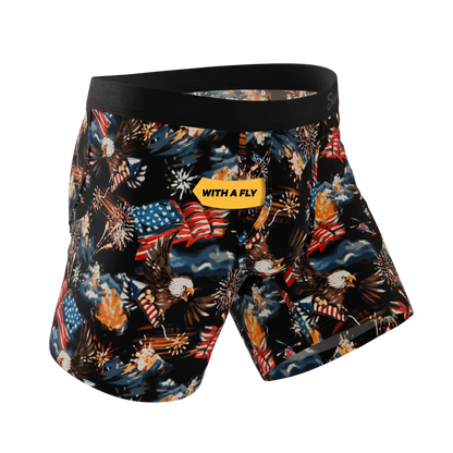 The Declaration | Americana Eagles Ball Hammock® Pouch Underwear With Fly