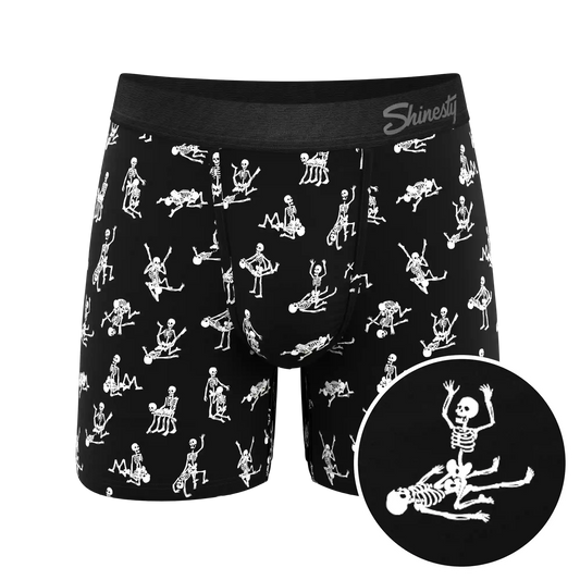 The Bare Back Bones | Glow in the Dark Skeletons Ball Hammock® Pouch Underwear