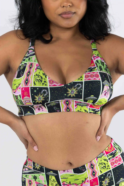 The Area 51 | Retro-Futuristic Alien Boob Hammock™ Plunge Bralette