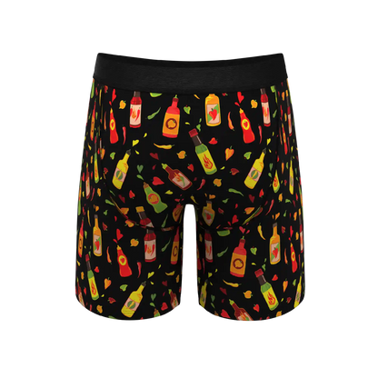 The Gotcha Sriracha | Hot Sauce Ball Hammock® Boxer - Long Leg