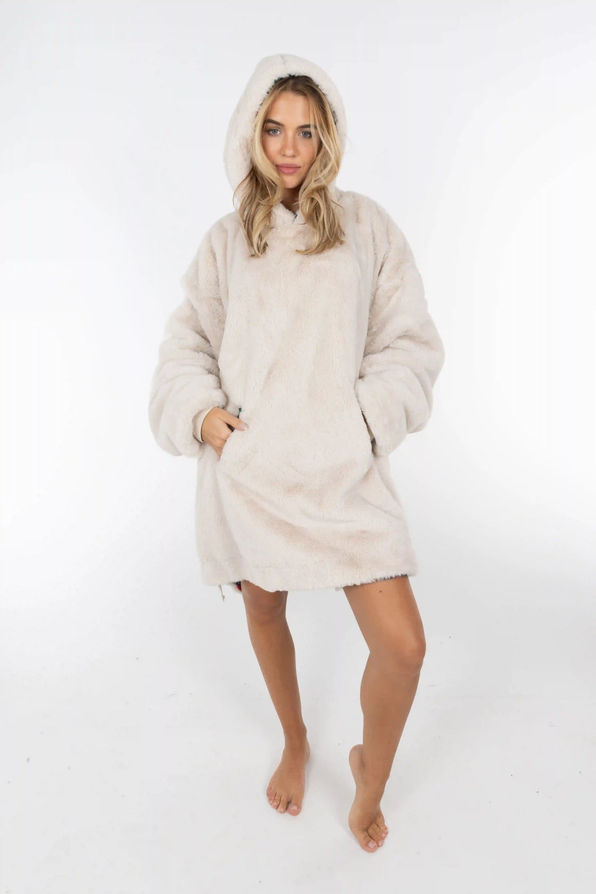 The Caribou Lous | Reversible Christmas Fur Hoodie