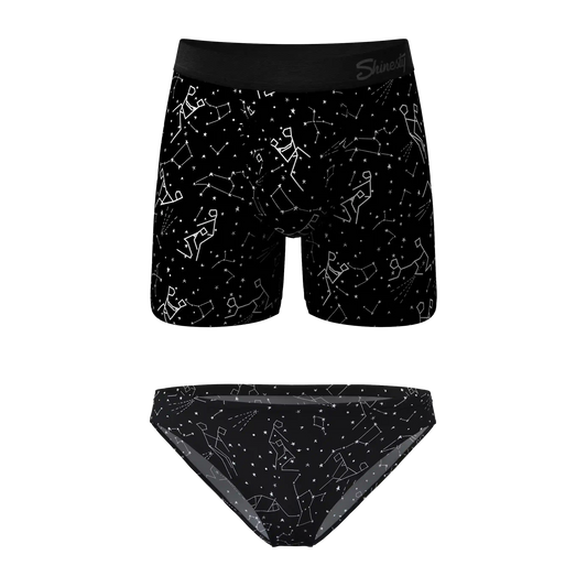 The Big Bang | Constellation Ball Hammock® Boxer With Fly and Bikini Matching Underwear Pack
