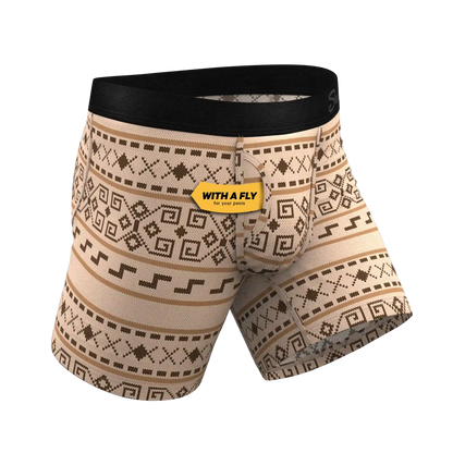 The Dude Abides | Aztec Sweater Ball Hammock® Pouch Underwear With Fly