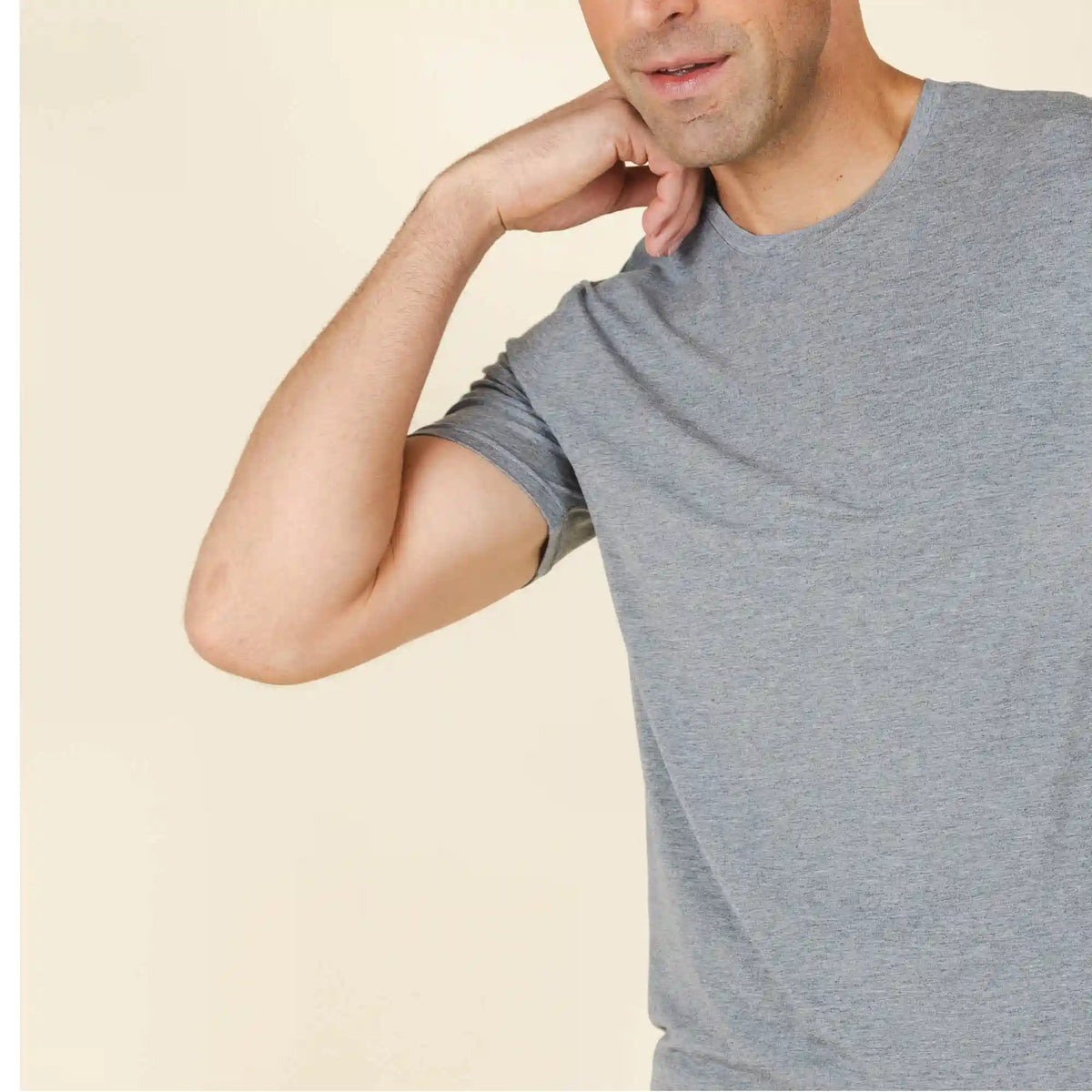 The Rock Solid | Mild Grey SleepDeep™ Men’s Pajama Shirt