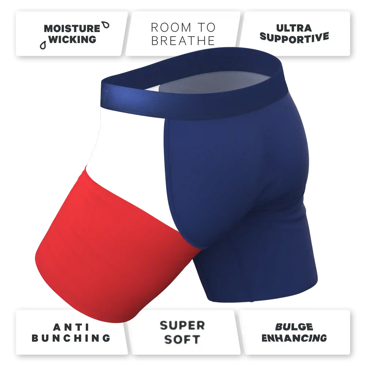The First Rodeo | Texas Flag Ball Hammock® Boxer - Long Leg