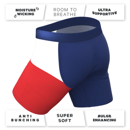 The First Rodeo | Texas Flag Ball Hammock® Boxer - Long Leg