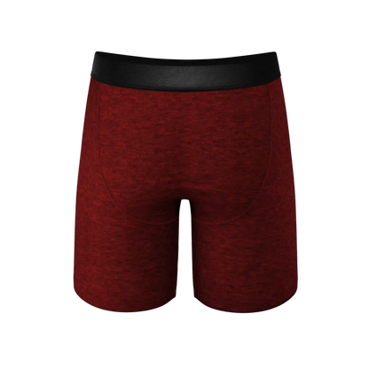 The Romeo | Red Heather Ball Hammock® Boxer - Long Leg