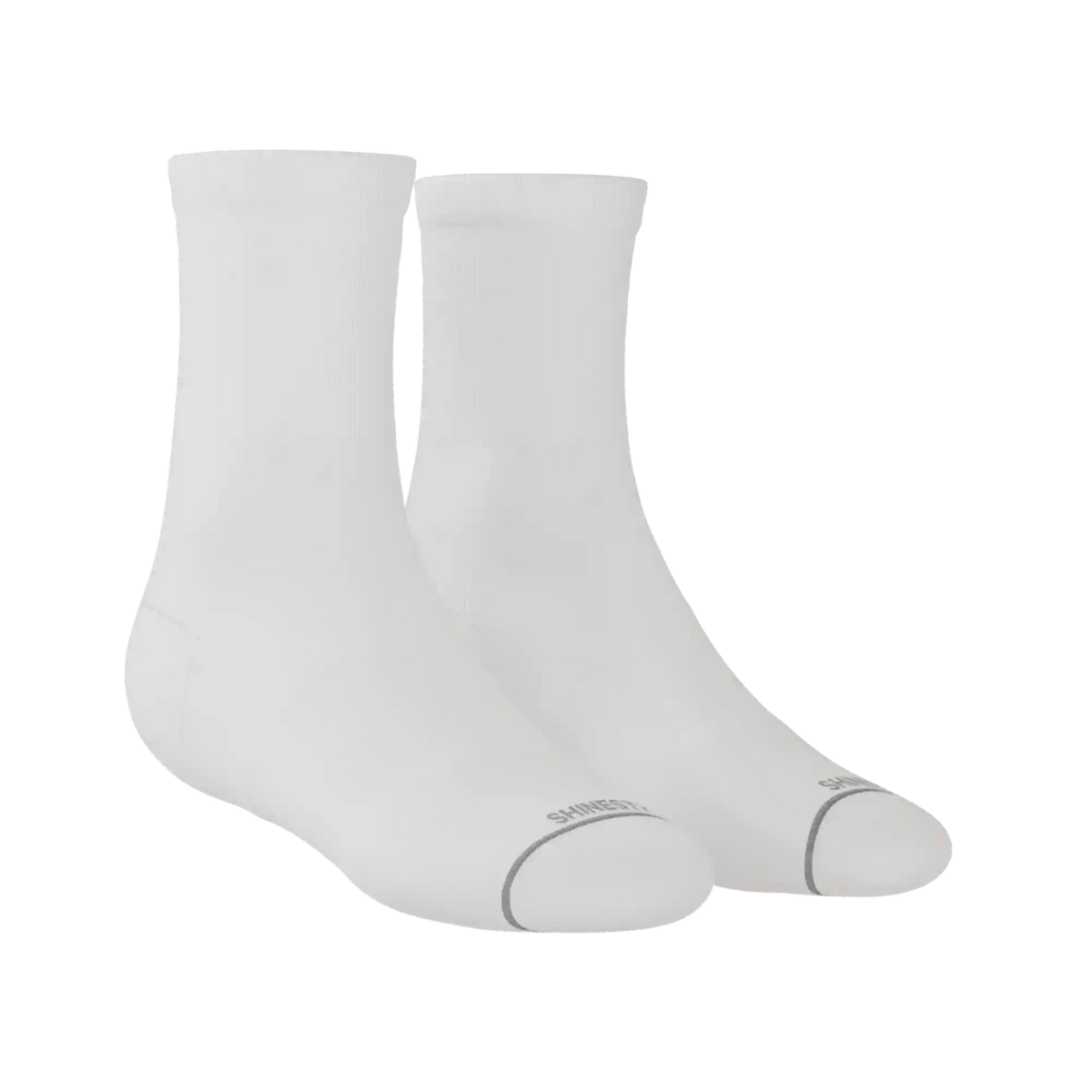 The Blizzard | Plain White Heel Hammock™ Quarter Crew Socks