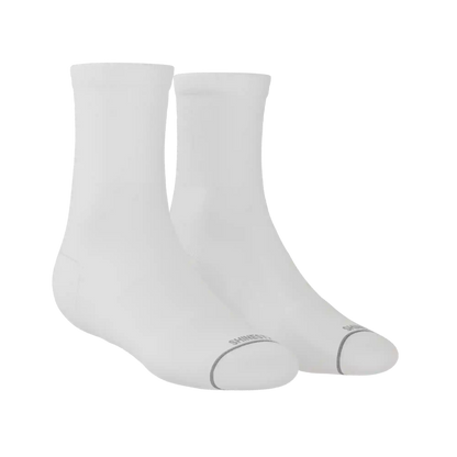 The Blizzard | Plain White Heel Hammock™ Quarter Crew Socks
