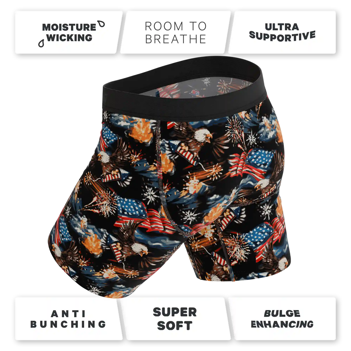 The Declaration | Americana Eagles Ball Hammock® Boxer - Long Leg