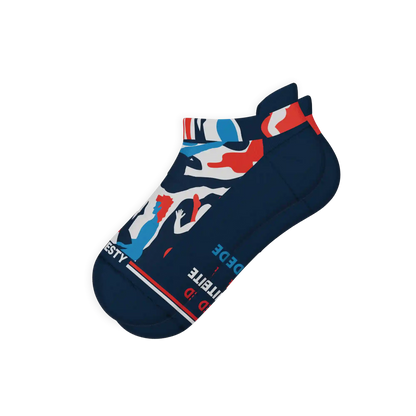 The Grand Finale | USA Camouflage Heel Hammock™ Ankle Socks