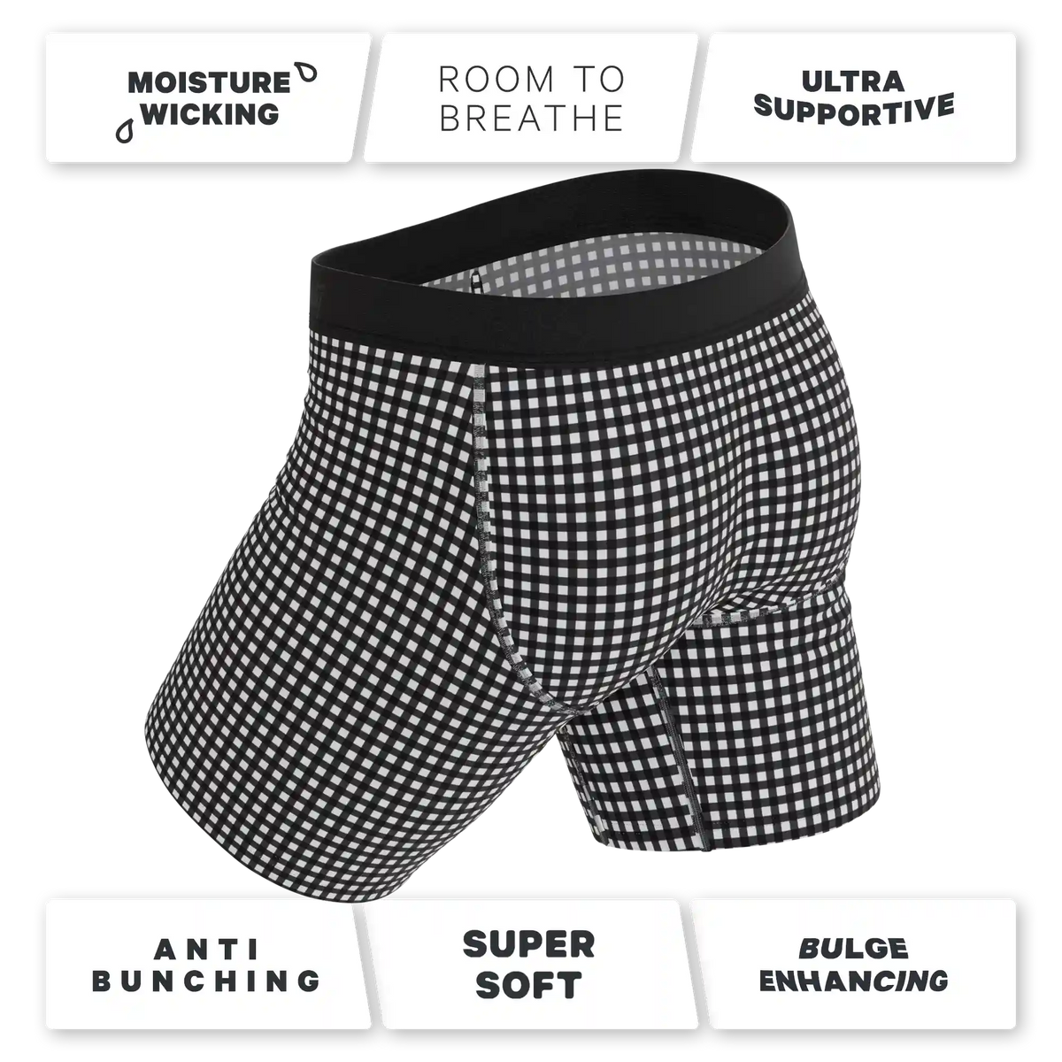 The Blackberry Bramble | Window Pane Ball Hammock® Boxer - Long Leg