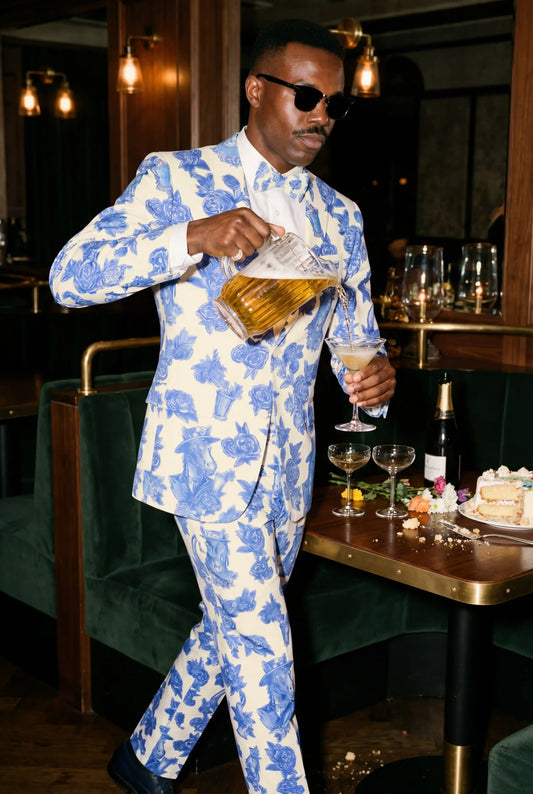 The Thoroughbred | Blue Spring Toile Suit