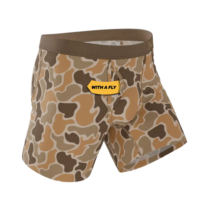 The Out Of Sight | Light Duck Camo Ball Hammock® Pouch Underwear With Fly